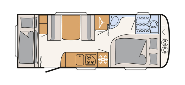 Grundriss Dethleffs Camper 530 FSK